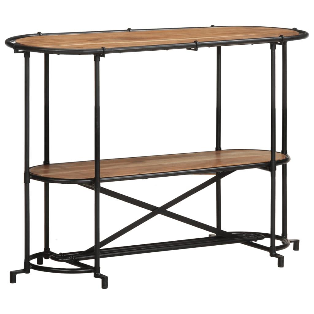 Konsolbord 110x42x76 cm massivt akacietræ