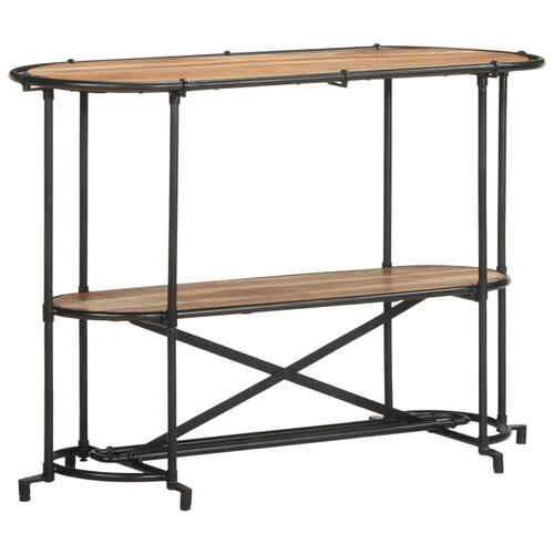 Konsolbord 110x42x76 cm massivt akacietræ