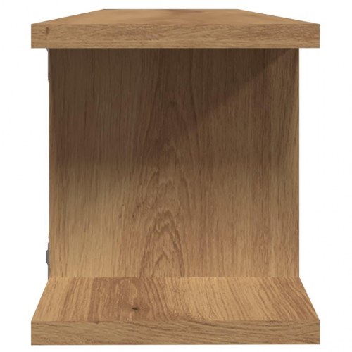 Væghylder 2 stk. - 75 × 18 × 20 cm i konstrueret træ, kunsteg