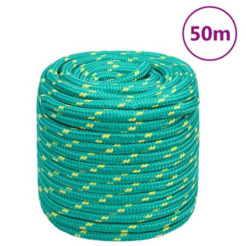 Tovværk til båd 16 mm 50 m polypropylen grøn