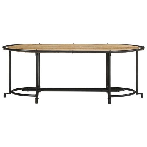 Sofabord 110x55x40 cm massivt ru mangotræ