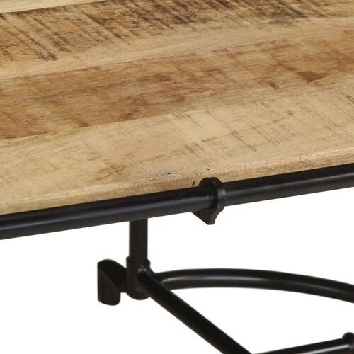 Sofabord 110x55x40 cm massivt ru mangotræ