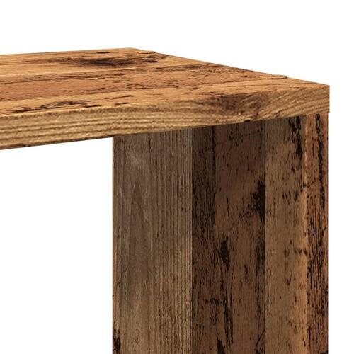 Bogreol 60x24x63 cm konstrueret træ antikt træ