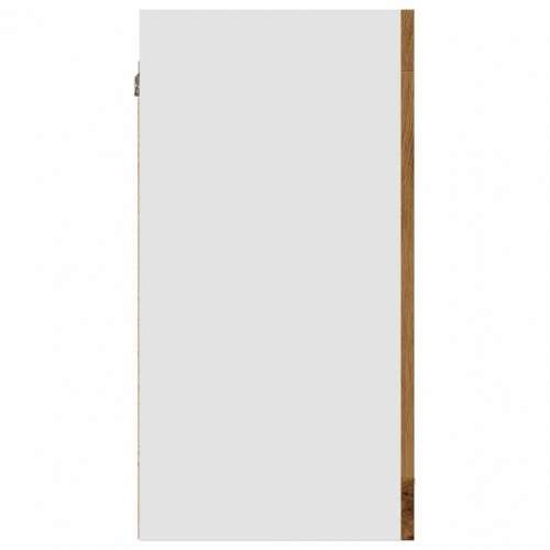 Hængende vitrineskab “Lyon” i håndlavet eg 40×31×60 cm - konstrueret træ