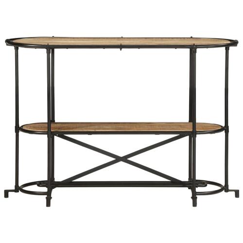 Konsolbord 110x42x76 cm massivt ru mangotræ