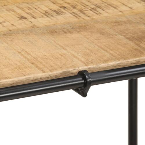 Konsolbord 110x42x76 cm massivt ru mangotræ