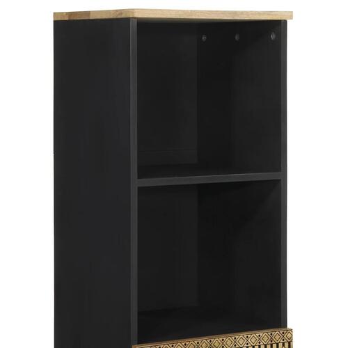 Badeværelsesskab 38x33,5x160 cm massivt mangotræ