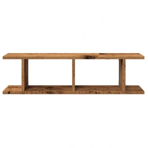 Væghylder - 2 stk. 75×18×20 cm i konstrueret træ, antikt træ