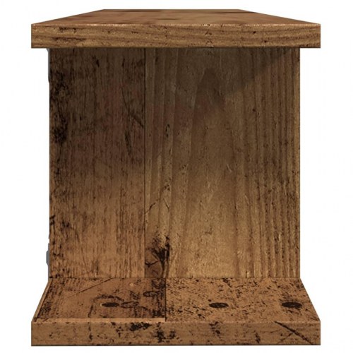 Væghylder - 2 stk. 75×18×20 cm i konstrueret træ, antikt træ