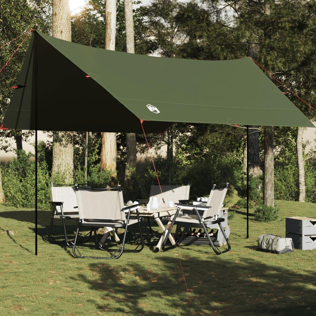 Tarp 438 × 376 × 212 cm - vandafvisende, olivengrøn billede