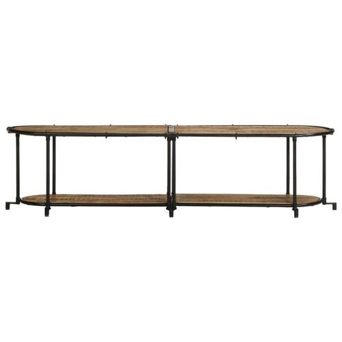 Tv-bord 160x42x40 cm massivt ru mangotræ