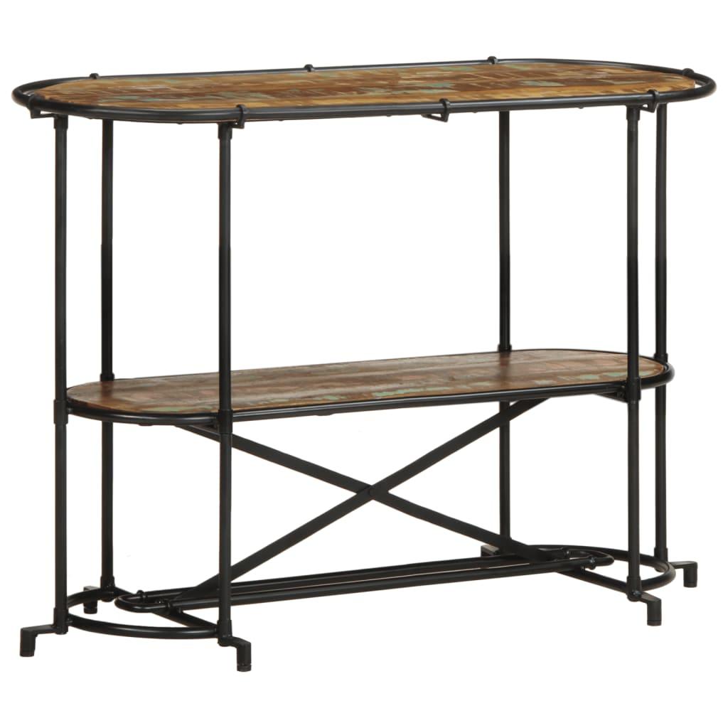 Konsolbord 110x42x76 cm massivt genbrugstræ