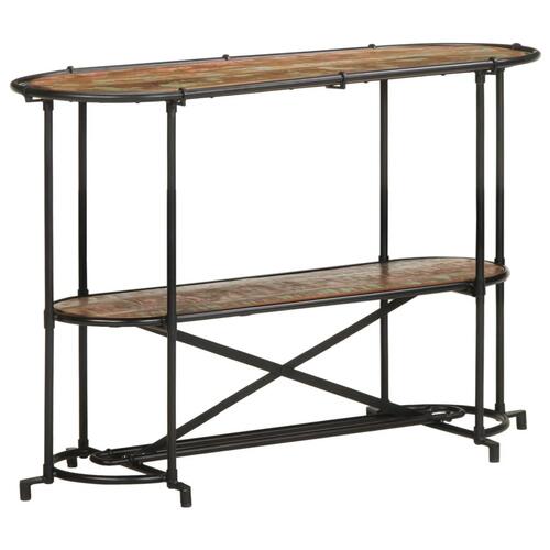 Konsolbord 110x42x76 cm massivt genbrugstræ