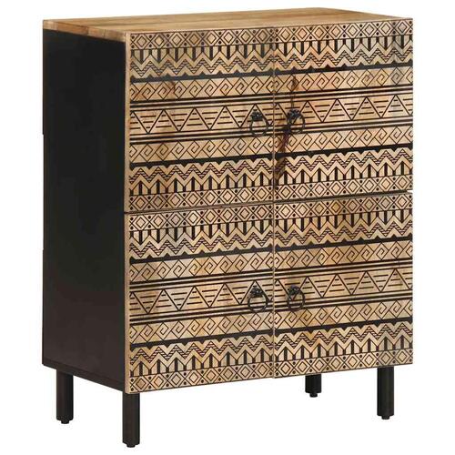 Skænk 60x33,5x75 cm massivt ru mangotræ