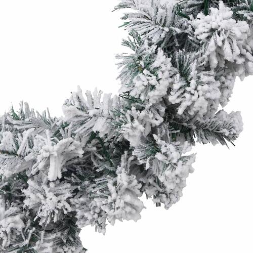 Juleguirlande med LED-lys 20 m PVC grøn