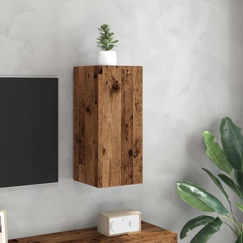Tv-bord 30,5x30x60 cm konstrueret træ antikt træ