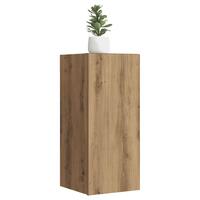 Tv-bord 30,5x30x60 cm konstrueret træ kunsteg