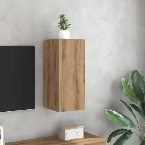 Tv-bord 30,5x30x60 cm konstrueret træ kunsteg