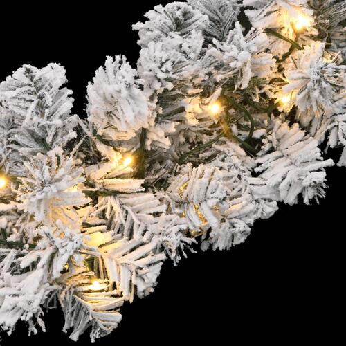 Juleguirlande med LED-lys 10 m PVC grøn
