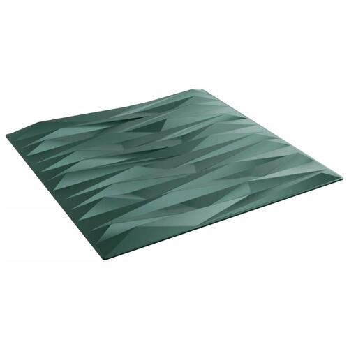 Vægpaneler 12 stk. 50x50 cm 3 m² XPS sten grøn