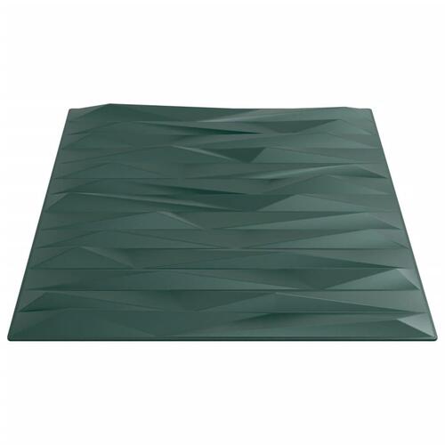 Vægpaneler 12 stk. 50x50 cm 3 m² XPS sten grøn
