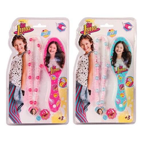 Soy Luna Beautybox til Piger Børste+halskæde pink