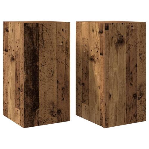 Tv-skabe 2 stk. 30,5x30x60 cm konstrueret træ antikt træ