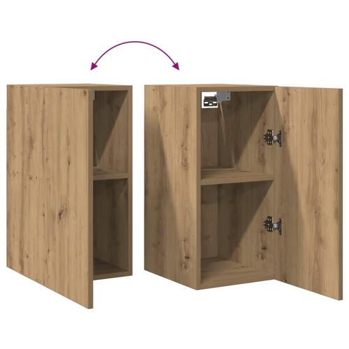 Tv-skabe 2 stk. 30,5x30x60 cm konstrueret træ kunsteg