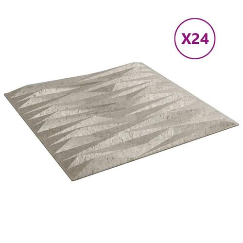 Vægpaneler 24 stk. 50x50 cm 6 m² XPS sten beton