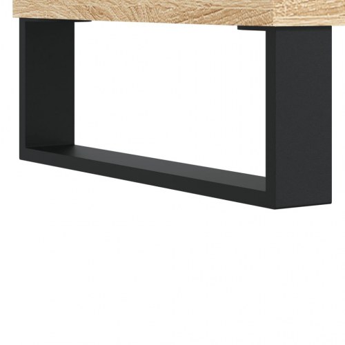 Sengebord 40×35×50 cm i konstrueret træ - sonoma-eg med metalben