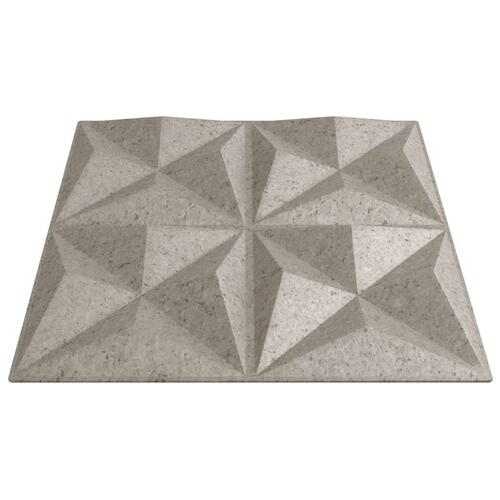 Vægpaneler 48 stk. 50x50 cm 12 m² XPS origami beton