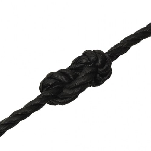 Arbejdsreb 14 mm - 250 m polypropylen, sort