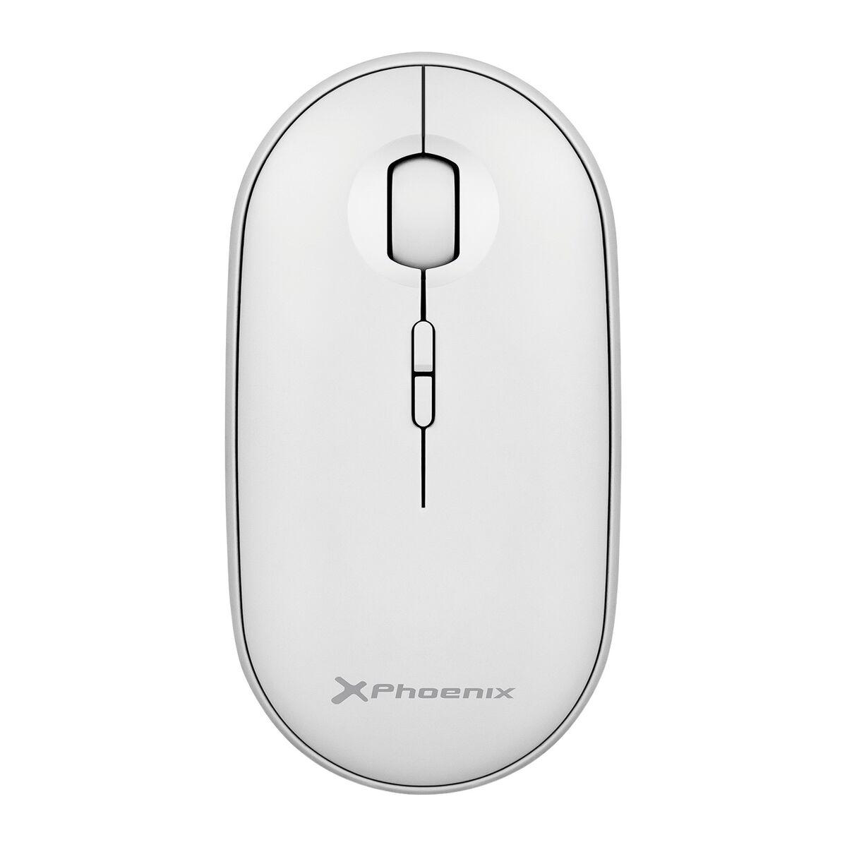 Phoenix optisk trådløs mus - Hvid, 1600 dpi (1 stk.)