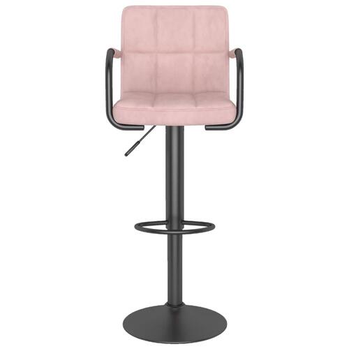 Barstol fløjl pink