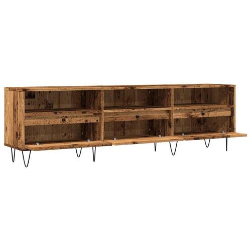 Tv-bord 150x30x44,5 cm konstrueret træ antikt trælook