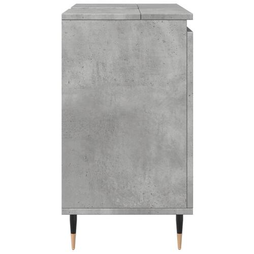 Badeværelsesskab 58x33x60 cm konstrueret træ betongrå