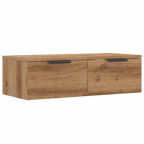 Vægskab 68x30x20 cm konstrueret træ antikt eg