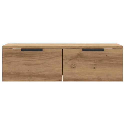 Vægskab 68x30x20 cm konstrueret træ antikt eg
