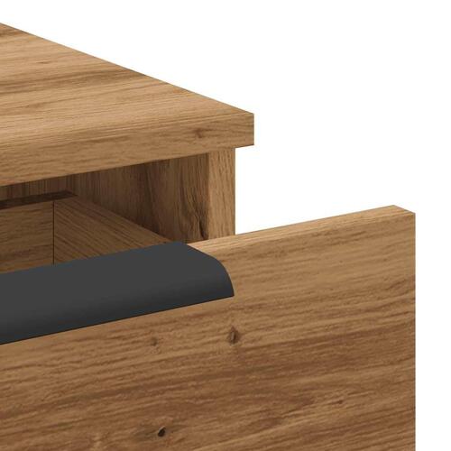 Vægskab 68x30x20 cm konstrueret træ antikt eg