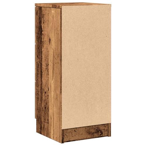 Skænk 30x30x70 cm konstrueret træ antikt træ