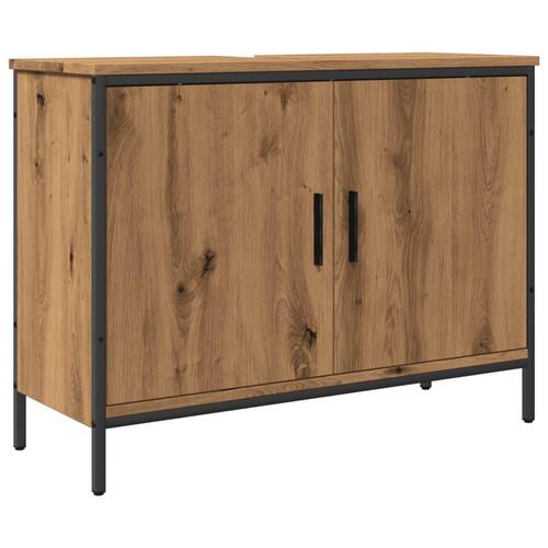Vaskeskab 80x30x60 cm konstrueret træ kunsteg