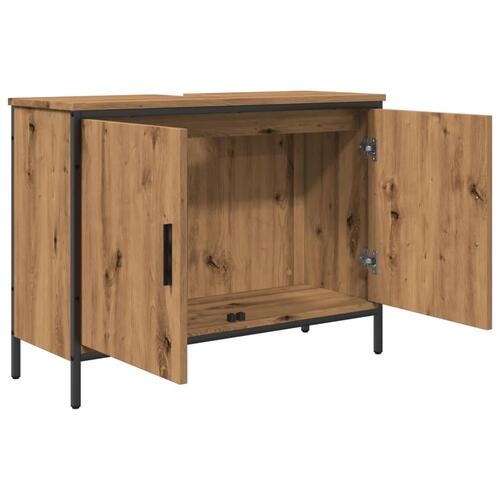 Vaskeskab 80x30x60 cm konstrueret træ kunsteg