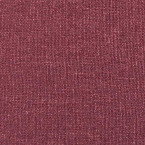 Bænk med hynder 113x64,5x75,5 cm stof vinrød