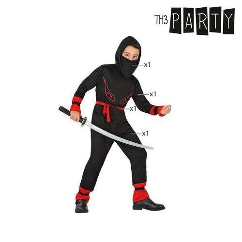 Kostume til børn Ninja 5-6 år