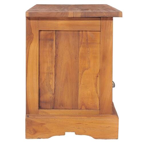 Tv-bord 100x30x40 cm massivt teaktræ