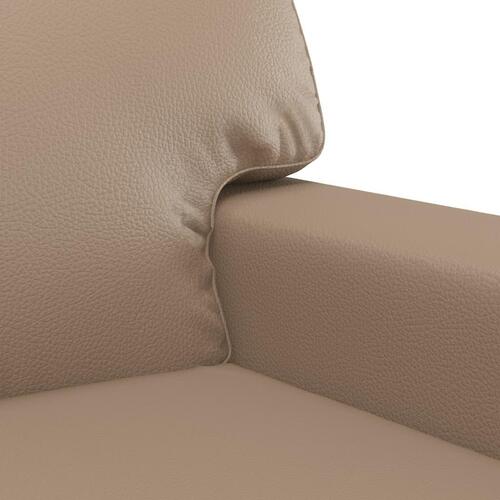 2 personers sofa kunstlæder cappuccinofarvet