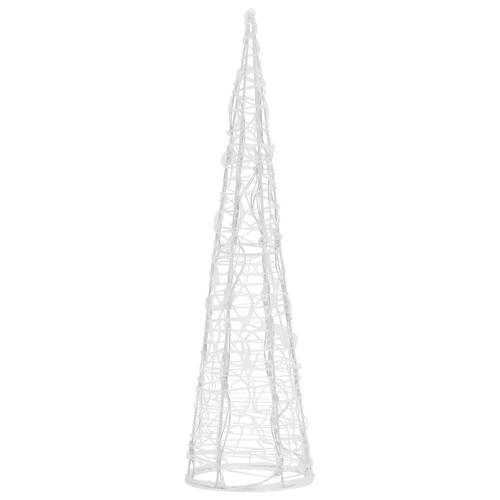 Dekorativ lyspyramide LED 60 cm akryl flerfarvet