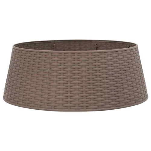 Skjuler til juletræsfod Ø65x23 cm plast brun
