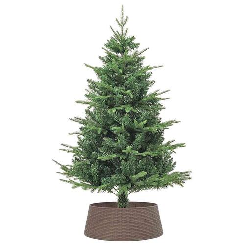 Skjuler til juletræsfod Ø65x23 cm plast brun