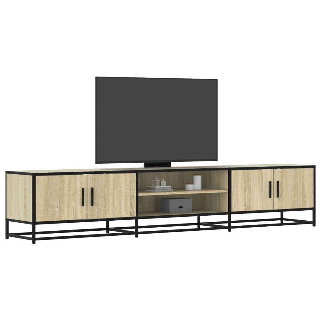 Tv-bord 210x35x41 cm konstrueret træ sonoma-eg